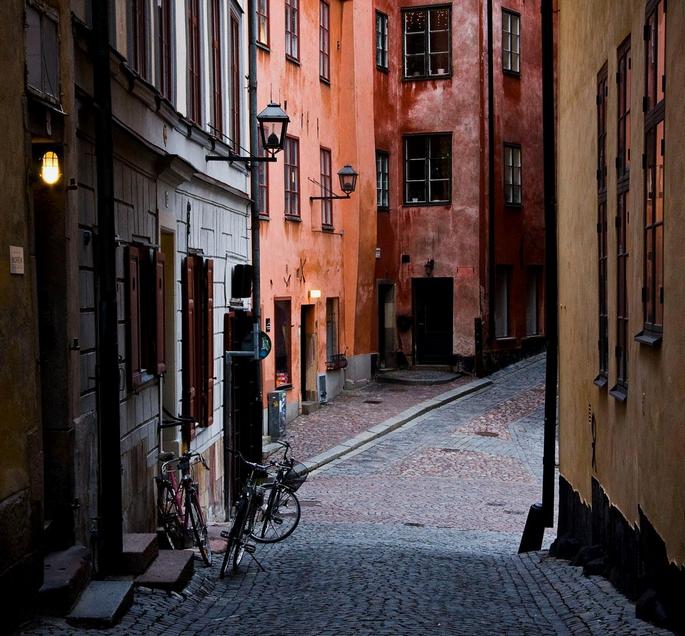 Старый город в Швеции